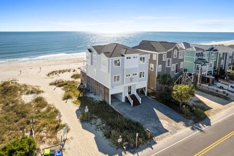 Ocean Front, hot tub, 6 bedrooms Ocean Isle Beach