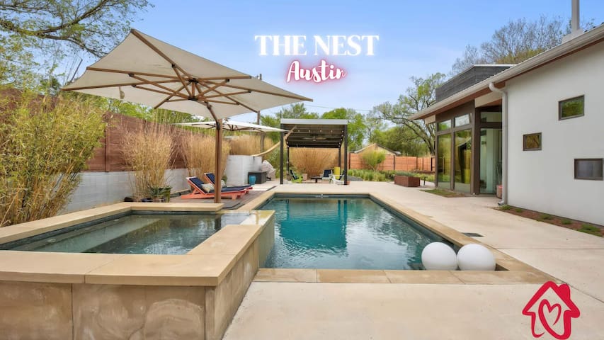 The Nest with Pool and Hot Tub – An Irvie Home