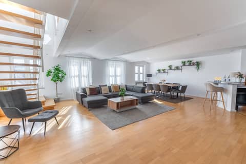 Penthouse-Maisonette - Zentral, Highspeed Internet