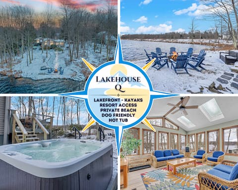 Lakefront Poconos Retreat w/ Hot Tub, Dog Friendly