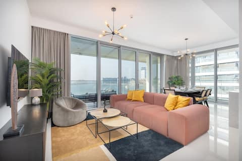 Palm View Paradise 3 bed apartment w private beach