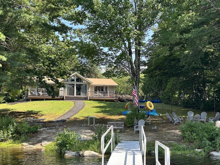 Turtle Cove Sebago Lake Private Waterfront & Pool