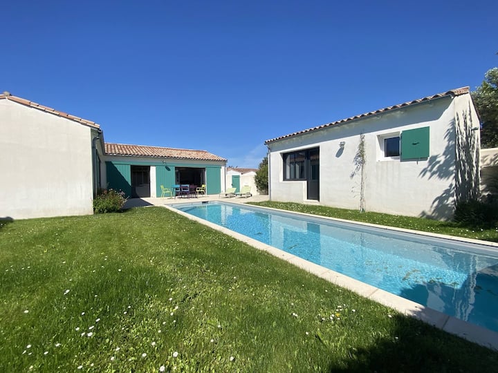La Villa Du Platin - Villa Avec Piscine Chauffée - La Flotte