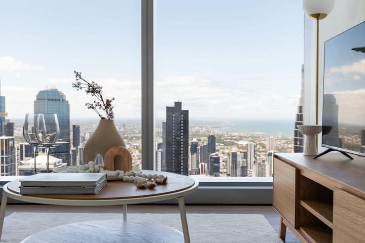 A 2br Apt With Stunning City Views, Free Parking - Melbourne