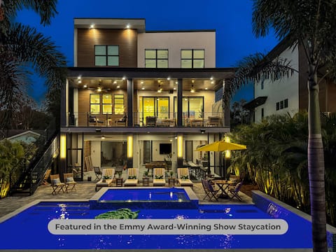 Top Airbnb: Riverfront Oasis | Pool/Spa, Fire Pit & Games in South Seminole Heights