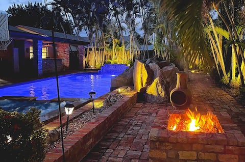 Sunny Paradise w/ Saltwater Pool | Hot Tub | Grill