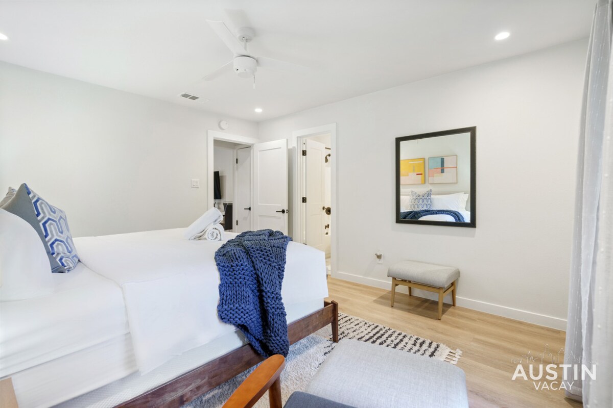 Close to Barton Springs + Zilker | King BR + Patio
