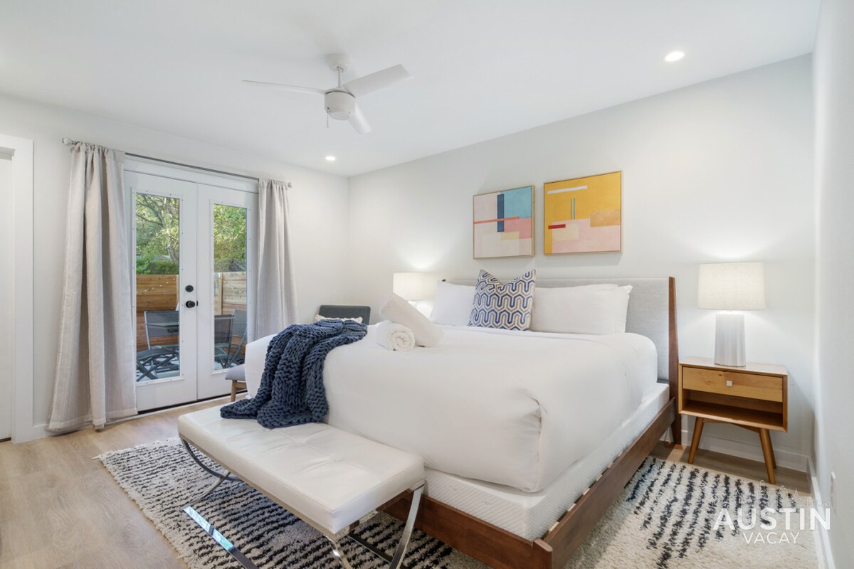 Close to Barton Springs + Zilker | King BR + Patio