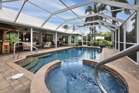 Luxury Canal Home | Pool, Spa & Dock Near Beach