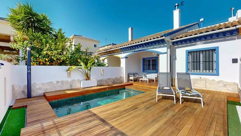 House for 4 persons with private pool, A/C, Wifi