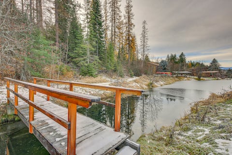 Bonners Ferry Cabin w/ Wraparound Deck & Views!