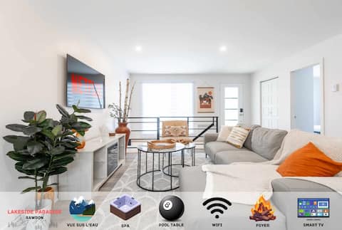 Lake View | Spa | Pool table | Wifi | Fireplace | Smart TV | 5 Bedrooms |