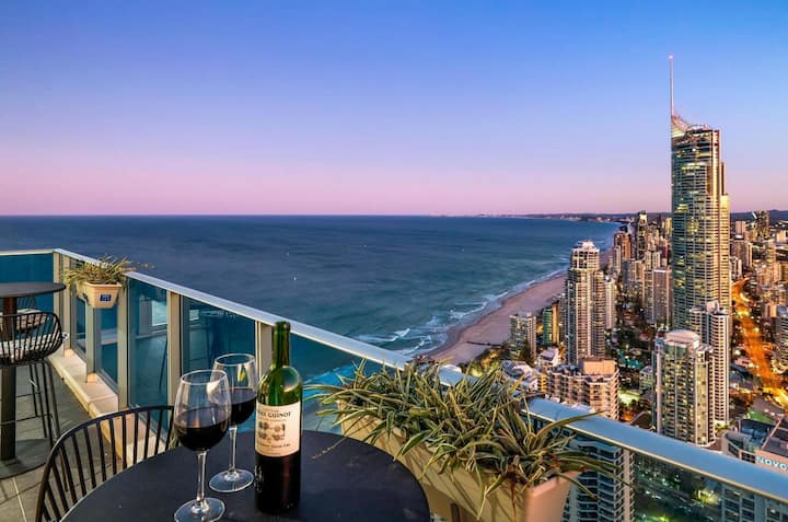 Skyview on Surfers - 3 BDR Level 52 Sub-Penthouse - Apartments for Rent ...
