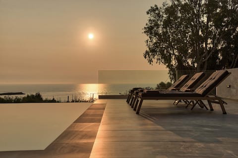 Luxury Villa Mon II Vassilikos, panoramic seavew