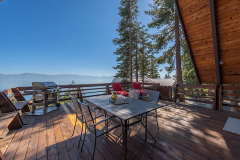 Modern A-Frame w/Panoramic Lake View - Nightingale