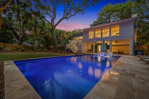 Top Airbnb: Pet Friendly Home w/ Private Heated Saltwater Pool in Isle Of Palms