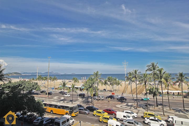 Apartamento com vista espetacular p/ 9 pessoas