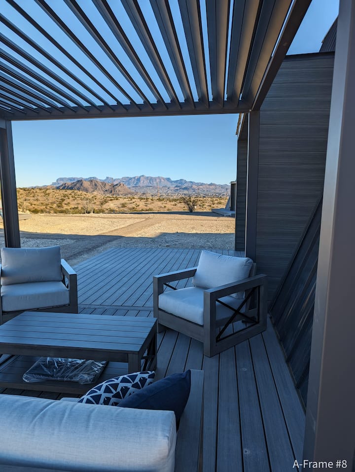 Stardust Big Bend Luxury A-Frame#8 with a fab view - Cabins for