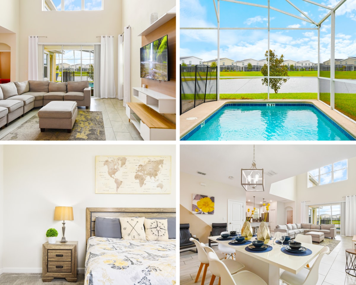 Lakeview Resort Home with Private Pool Near Disney Houses for Rent in