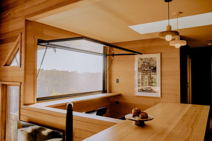 New stunning extension. Esk Treehouse Cabin gallery image 3