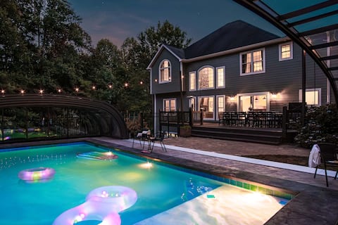 Game On, Heated Pool On | Hot Tub | Backyard