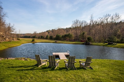 Riverfront Estate w/ Swimming Pond & Hiking Trails