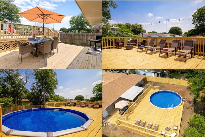 Pool | Gameroom | Sleeps 9 | - Universal City, TX