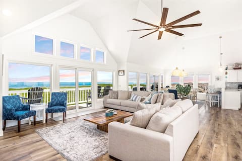 Luxury Beachfront 6BR w/ Pool + Hot Tubs + Game Rm