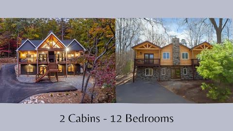 Mtn Luxury 12 BR Indoor Pool Hot Tub Near Slopes