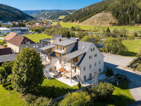 Very spacious apartment in ski and hike region