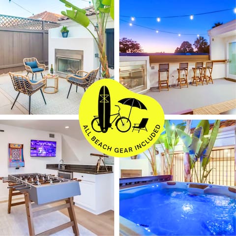 Walk to Beach • Hot Tub • Game Room • Rooftop