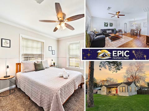 Cozy Baytown Home:BBQ Pit+Large Yard+Charming 3BR