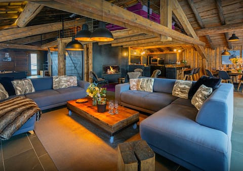 Mountain retreat 15p with spa