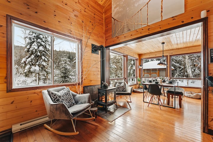 Bohôme Chalet En Bois, Bord De Rivière - Shawinigan