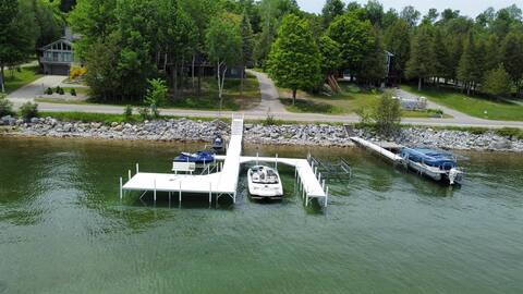 Eagles Nest; Large Lakefront Home, Dock for Boat