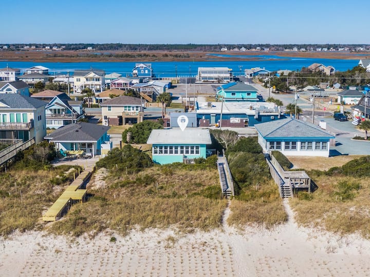 703 By The Sea |  Pet-friendly + Oceanfront! - Topsail Beach, NC