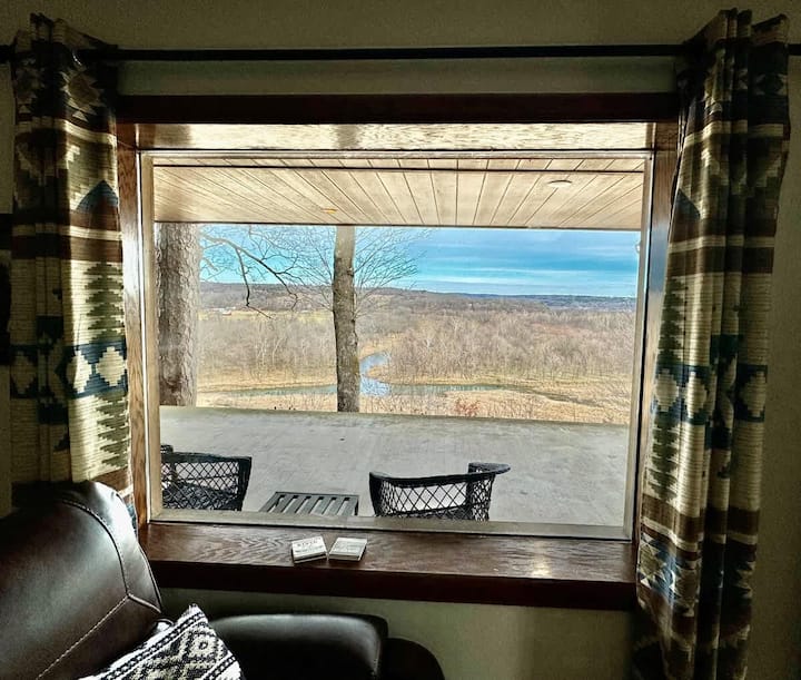 The view from the living room