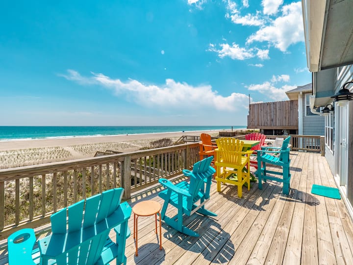The Beachcomber | Oceanfront Access! - Topsail Beach, NC
