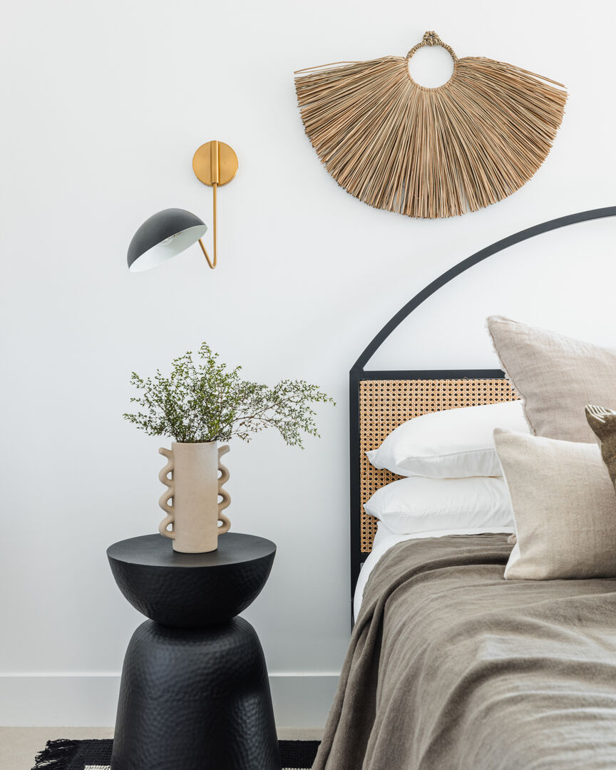 Circle bedroom with king bed and Jack n Jill bathroom