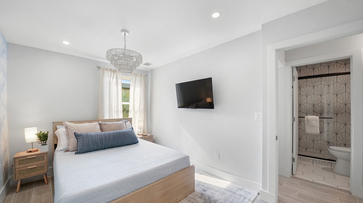 Sleep like royalty in our spacious queen bed