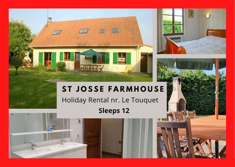 St Josse Farmhouse  Nr. Le Touquet 6 Beds