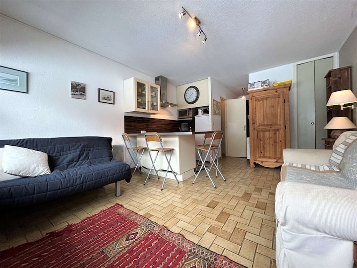 Studio Skis Aux Pieds, Balcon, Parking, 4 Pers - Le Monêtier-les-Bains