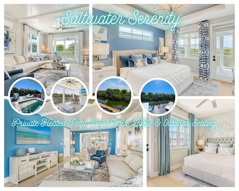 .08 Miles to AMI - Canal Front w/Heated Pool!