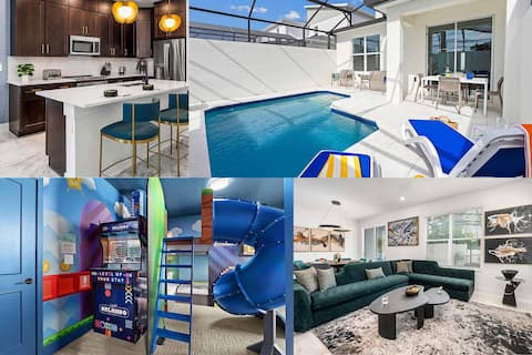 Villa Euphoria | Pool, video game BR, near airport