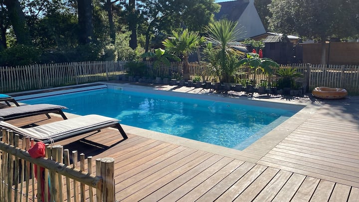 Grande Maison Familiale Avec Piscine Et Jardin - Piriac-sur-Mer