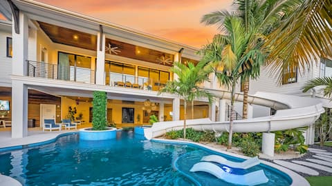 60ft. Water Slide - Golf Simulator - Mini Golf