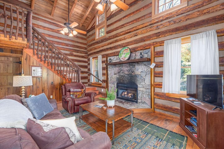 We have a gas fireplace for comfort and ease. 