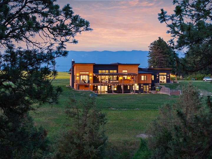 Stillwater River Lodge Mtn Modern Waterfront Home