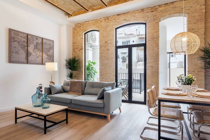 2bd Apt with Terrace. Ruzafa 1b