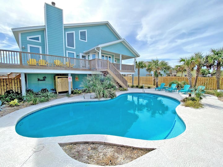 Sunny & Bright Gulf View Home With Private Pool An - Pensacola Beach, FL
